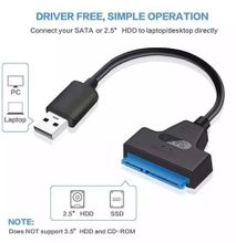USB 3.0 To SATA 2.5 Inch Hard Disk Adapter Cable 2.5